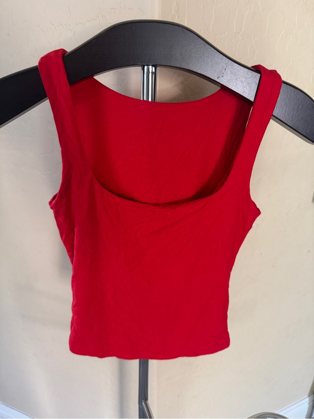 Women's Red Scoop Tank Top — Sleek Everyday Layering